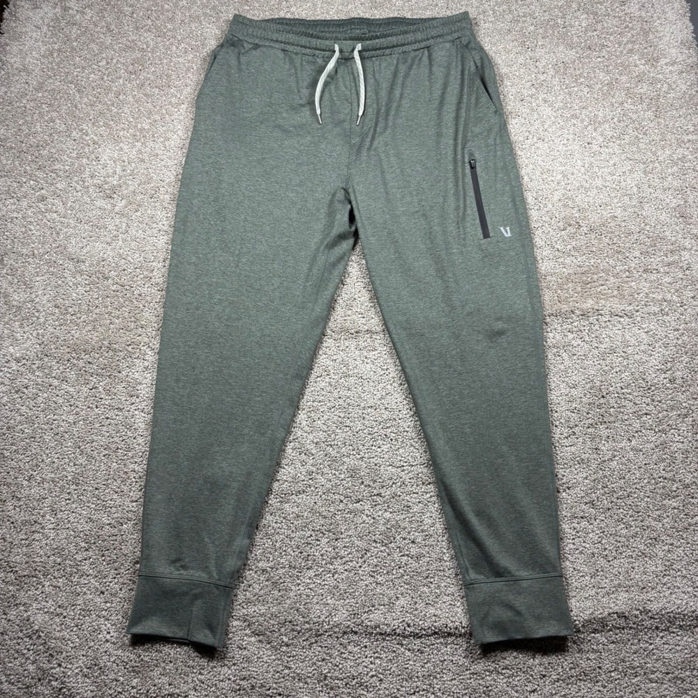 Vuori Ponto Performance Pant Mens XL Heather Green V416 Jogger Tapered Sweatpant